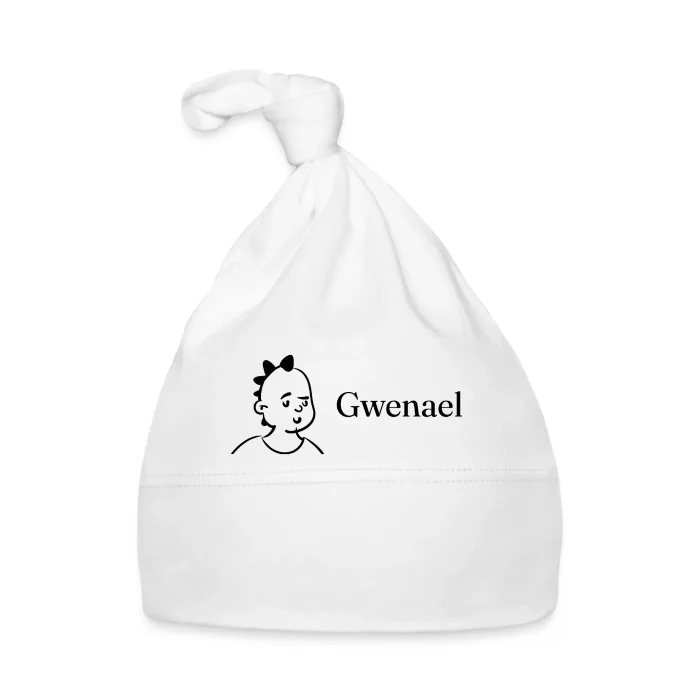 Bonnet bébé personnalisé au prénom Gwenael