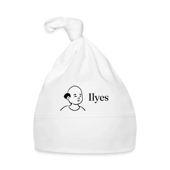 Bonnet bébé personnalisé au prénom Ilyes
