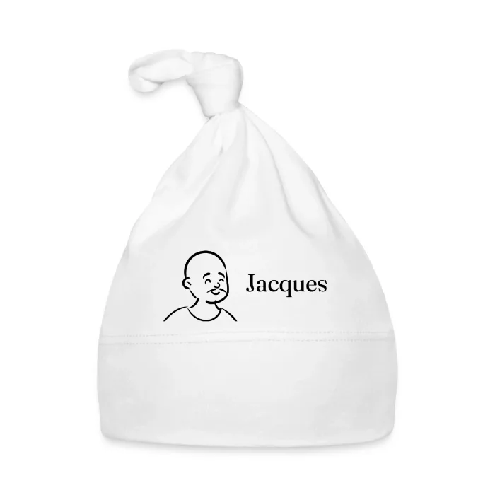 Bonnet bébé personnalisé au prénom Jacques