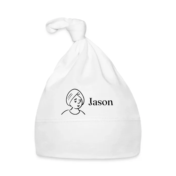 Bonnet bébé personnalisé au prénom Jason