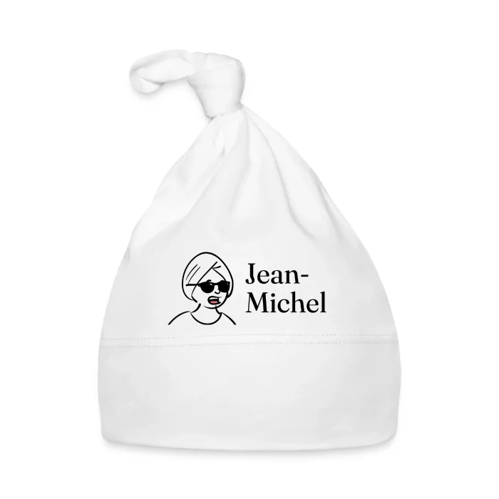 Bonnet bébé personnalisé au prénom Jean-Michel