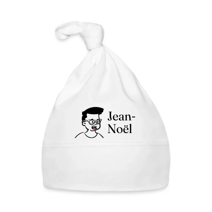 Bonnet bébé personnalisé au prénom Jean-Noël