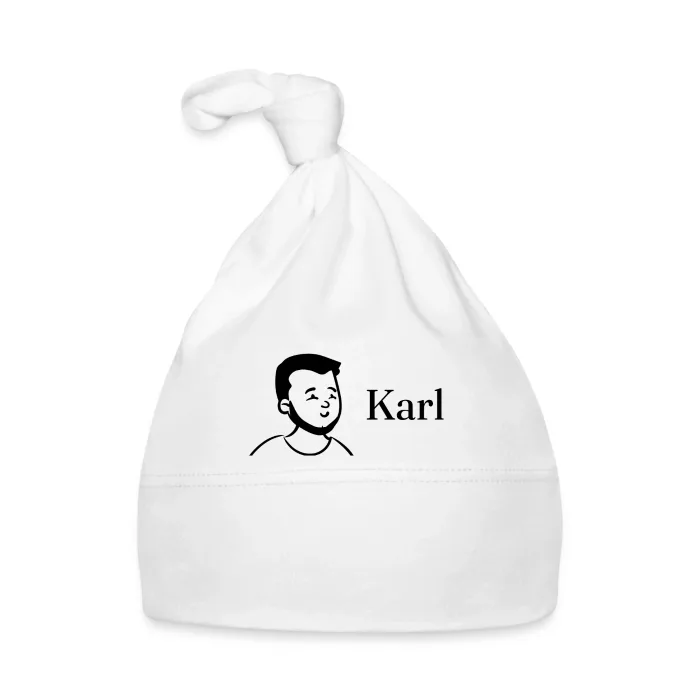 Bonnet bébé personnalisé au prénom Karl