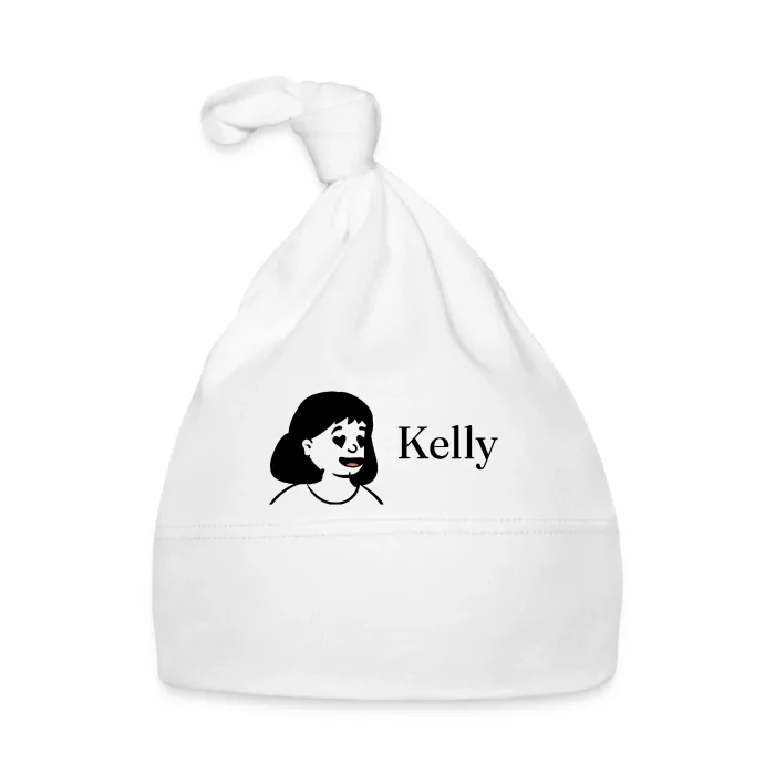 Bonnet bébé personnalisé au prénom Kelly