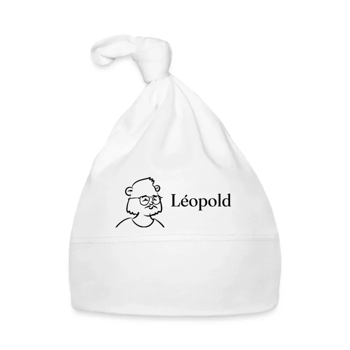 Bonnet bébé personnalisé au prénom Léopold