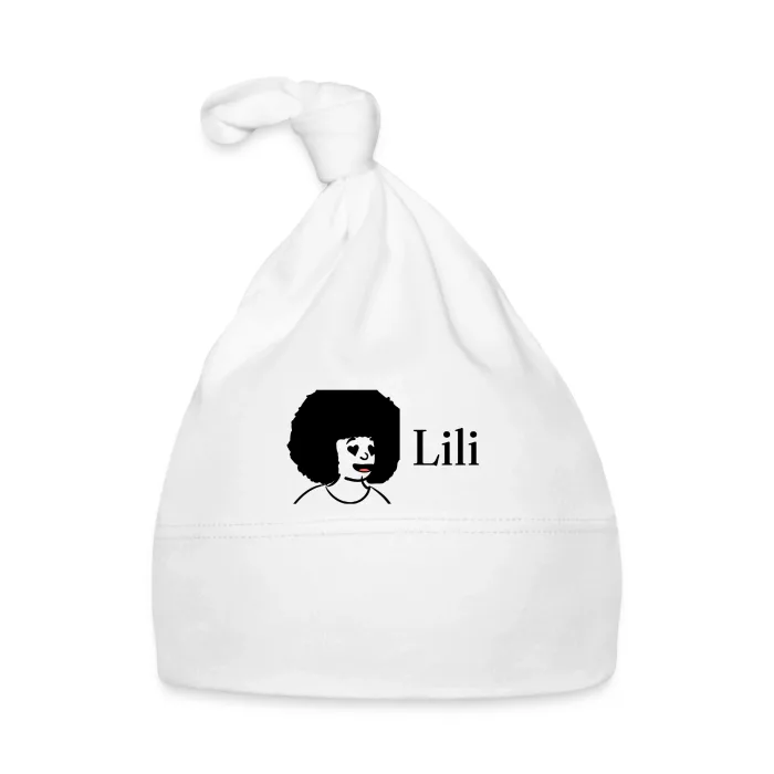 Bonnet bébé personnalisé au prénom Lili