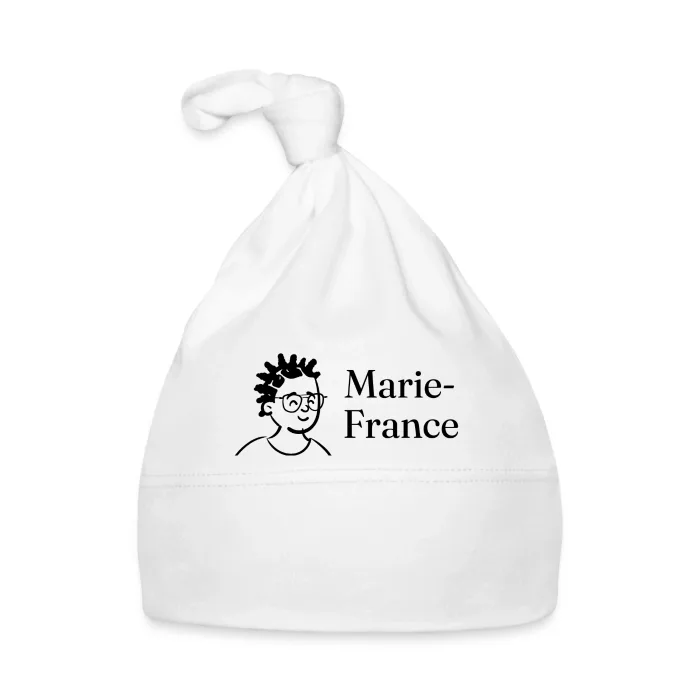 Bonnet bébé personnalisé au prénom Marie-France