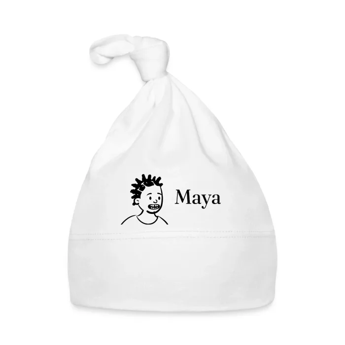 Bonnet bébé personnalisé au prénom Maya