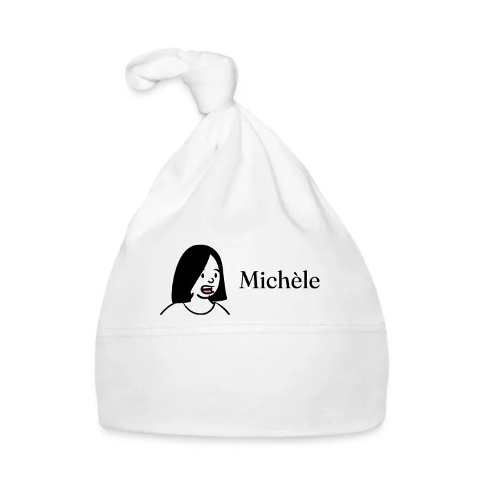 Bonnet bébé personnalisé au prénom Michèle