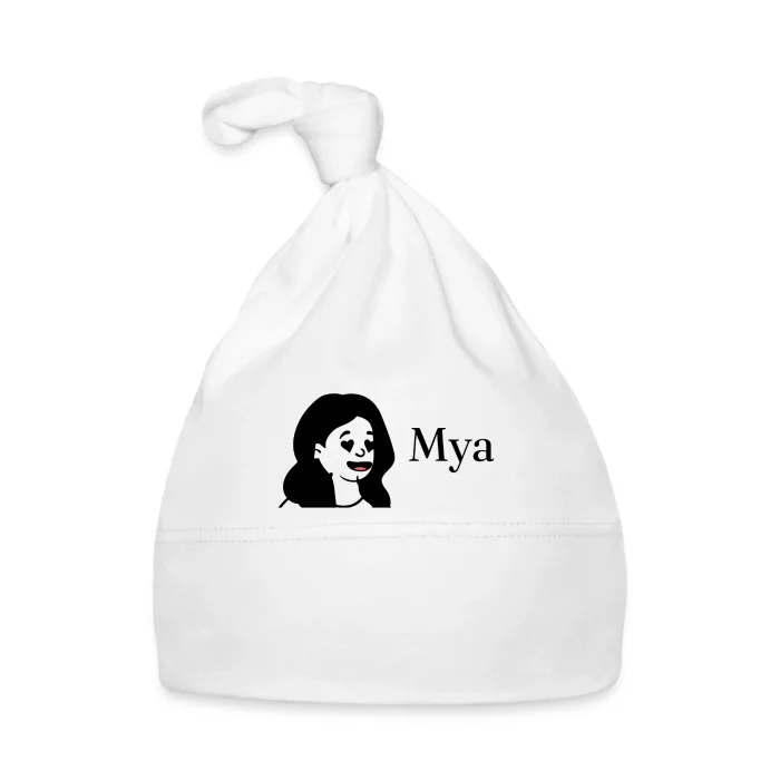 Bonnet bébé personnalisé au prénom Mya