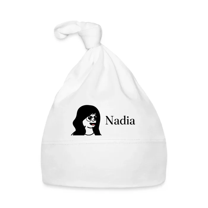 Bonnet bébé personnalisé au prénom Nadia
