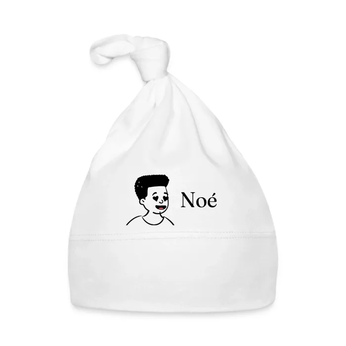 Bonnet bébé personnalisé au prénom Noé