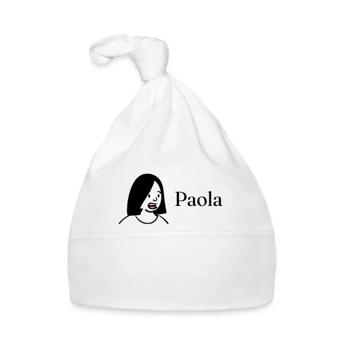 Bonnet bébé personnalisé au prénom Paola