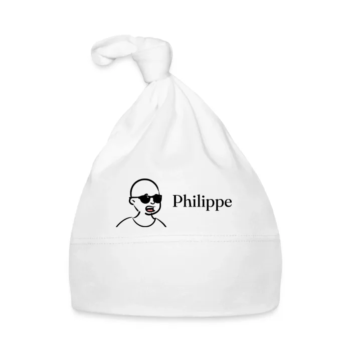 Bonnet bébé personnalisé au prénom Philippe