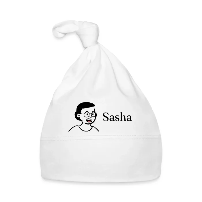 Bonnet bébé personnalisé au prénom Sasha