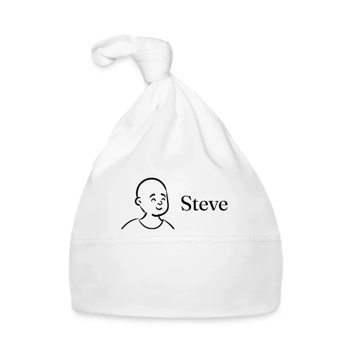 Bonnet bébé personnalisé au prénom Steve