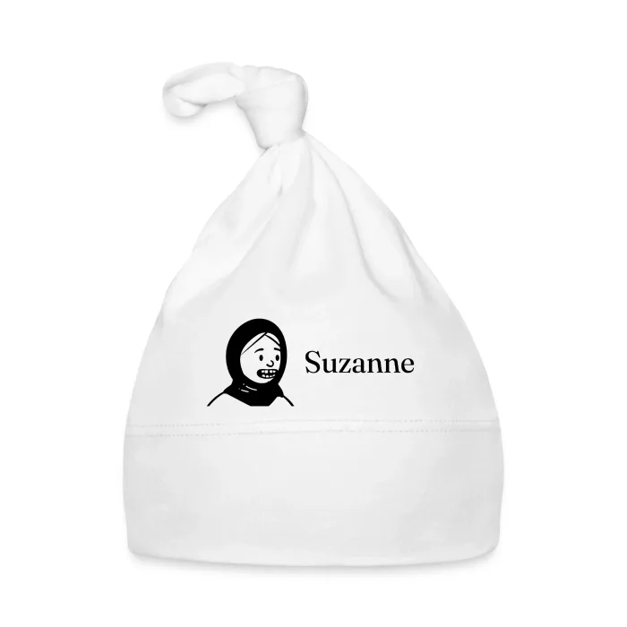 Bonnet bébé personnalisé au prénom Suzanne