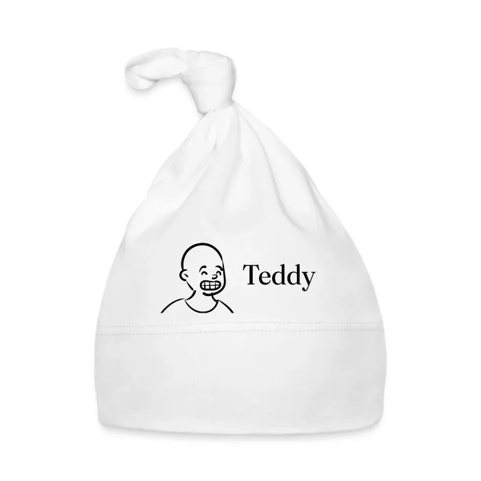 Bonnet bébé personnalisé au prénom Teddy