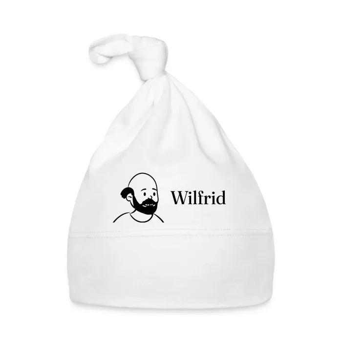 Bonnet bébé personnalisé au prénom Wilfrid