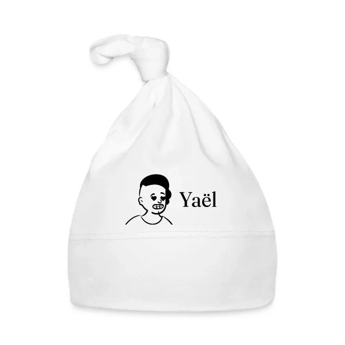Bonnet bébé personnalisé au prénom Yaël