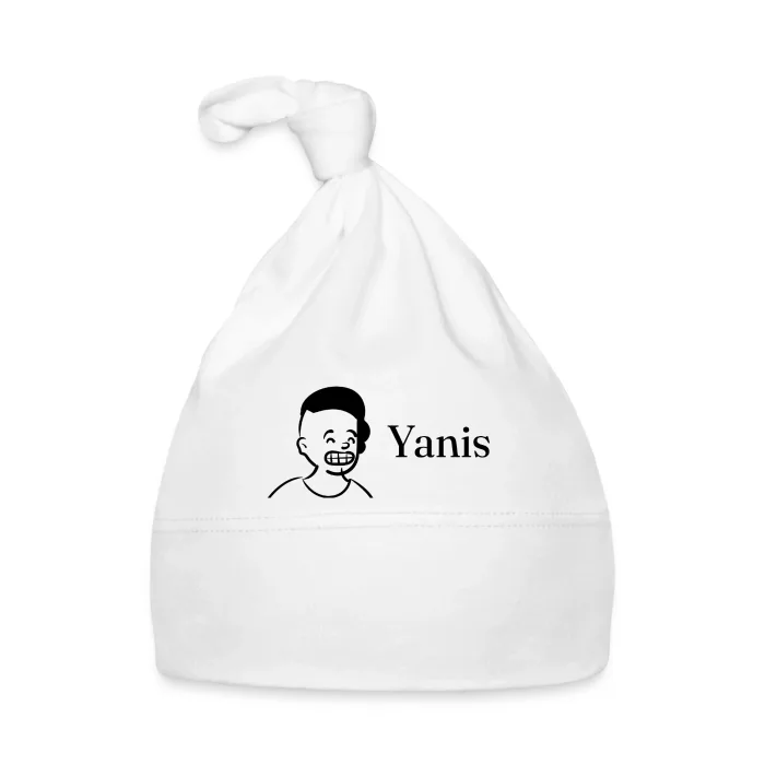 Bonnet bébé personnalisé au prénom Yanis