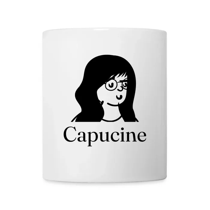 Mug personnalisé au prénom Capucine
