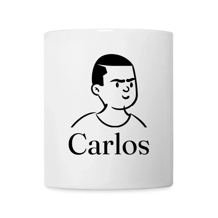 Mug personnalisé au prénom Carlos