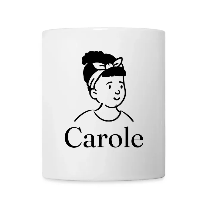 Mug personnalisé au prénom Carole