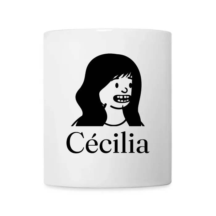 Mug personnalisé au prénom Cécilia