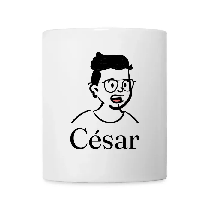 Mug personnalisé au prénom César
