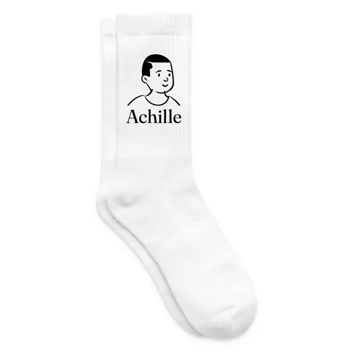 Chaussettes personnalisées au prénom Achille