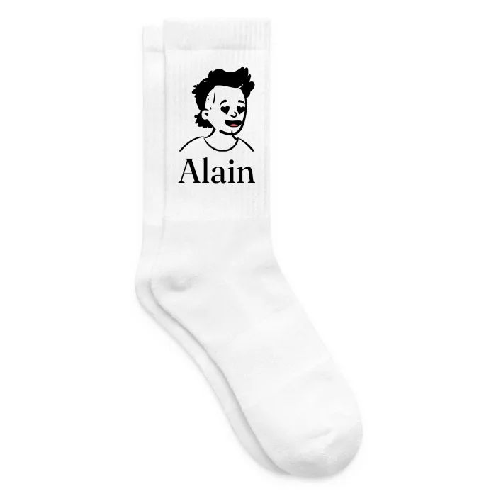 Chaussettes personnalisées au prénom Alain
