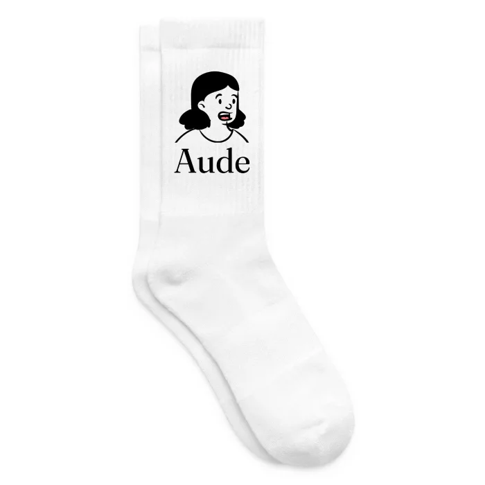 Chaussettes personnalisées au prénom Aude