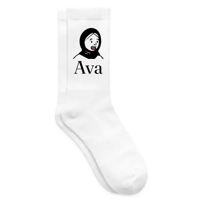 Chaussettes personnalisées au prénom Ava
