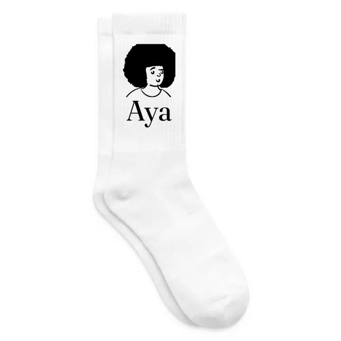 Chaussettes personnalisées au prénom Aya