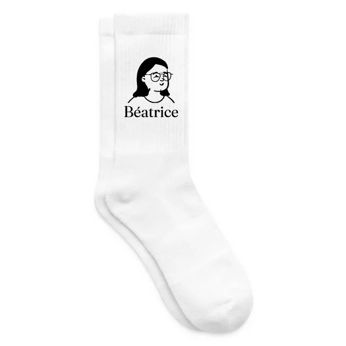 Chaussettes personnalisées au prénom Béatrice