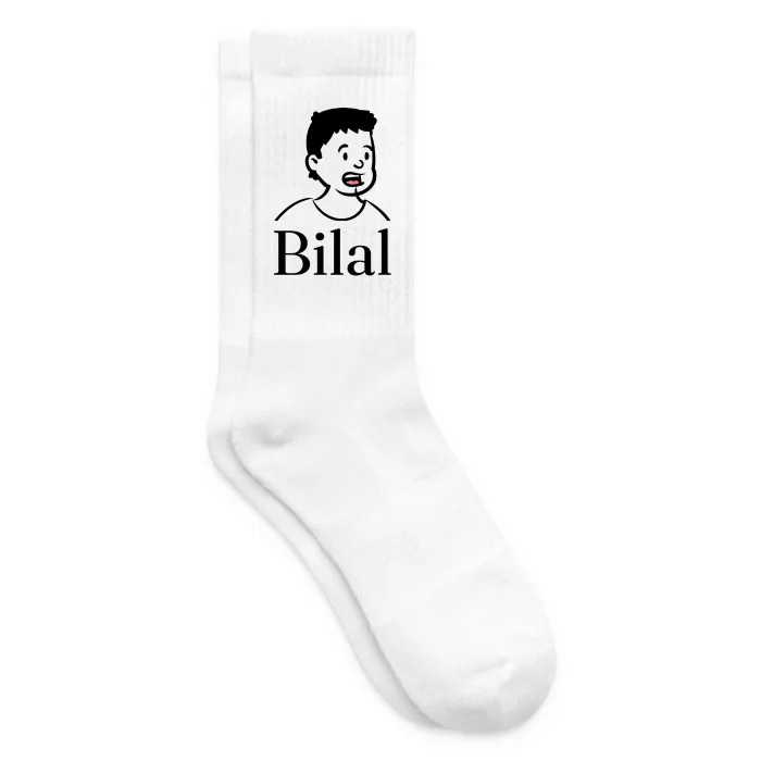 Chaussettes personnalisées au prénom Bilal