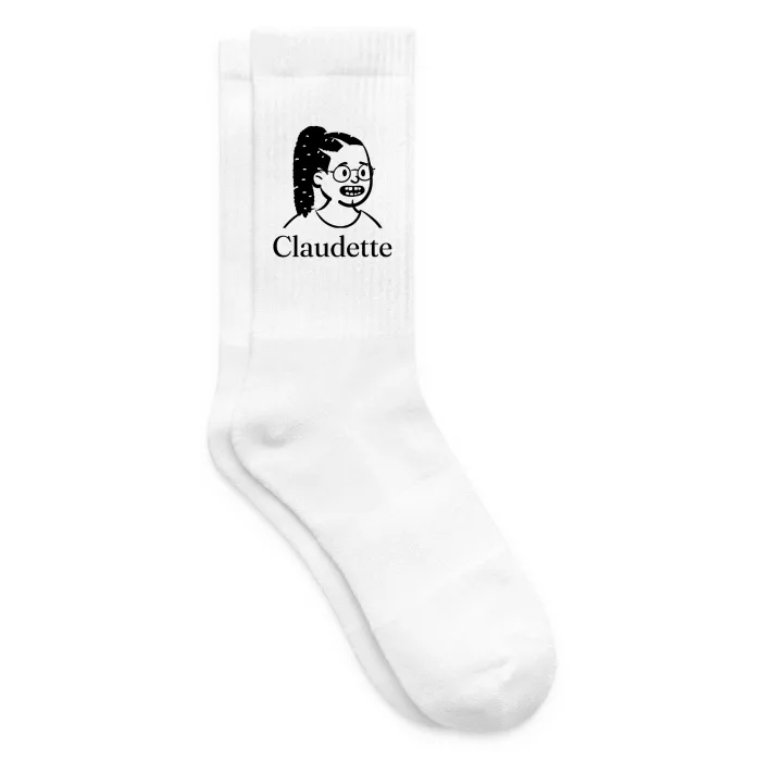 Chaussettes personnalisées au prénom Claudette