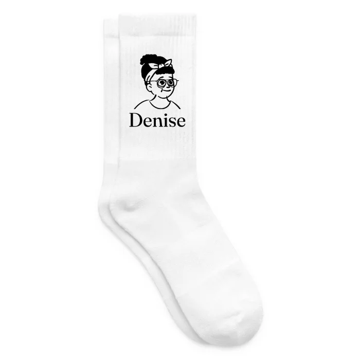 Chaussettes personnalisées au prénom Denise