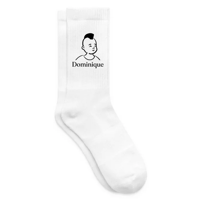 Chaussettes personnalisées au prénom Dominique