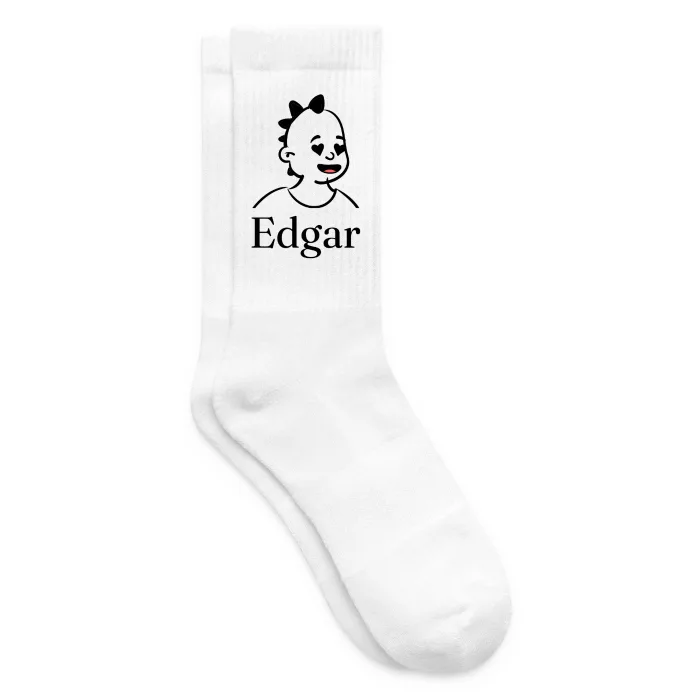 Chaussettes personnalisées au prénom Edgar