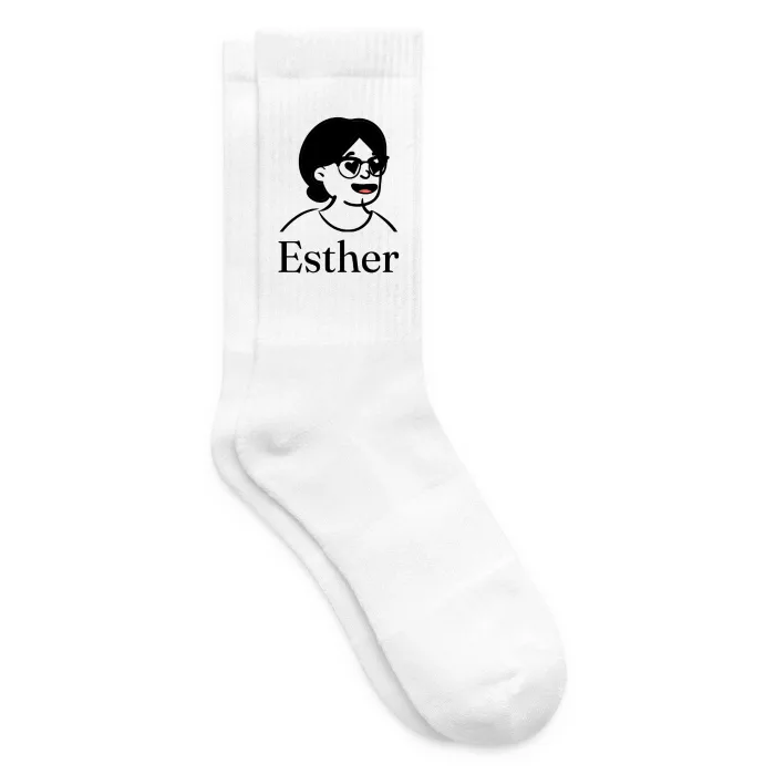Chaussettes personnalisées au prénom Esther