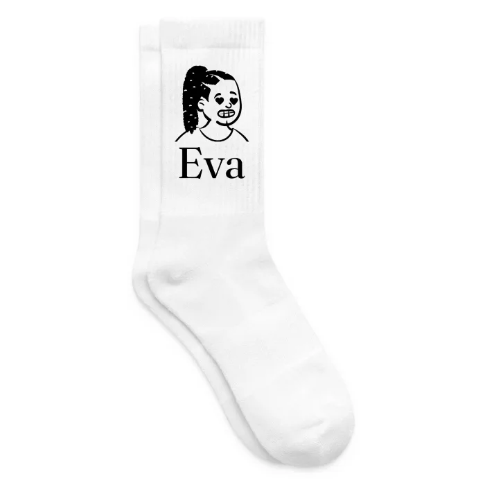 Chaussettes personnalisées au prénom Eva