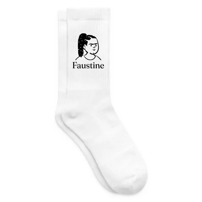 Chaussettes personnalisées au prénom Faustine