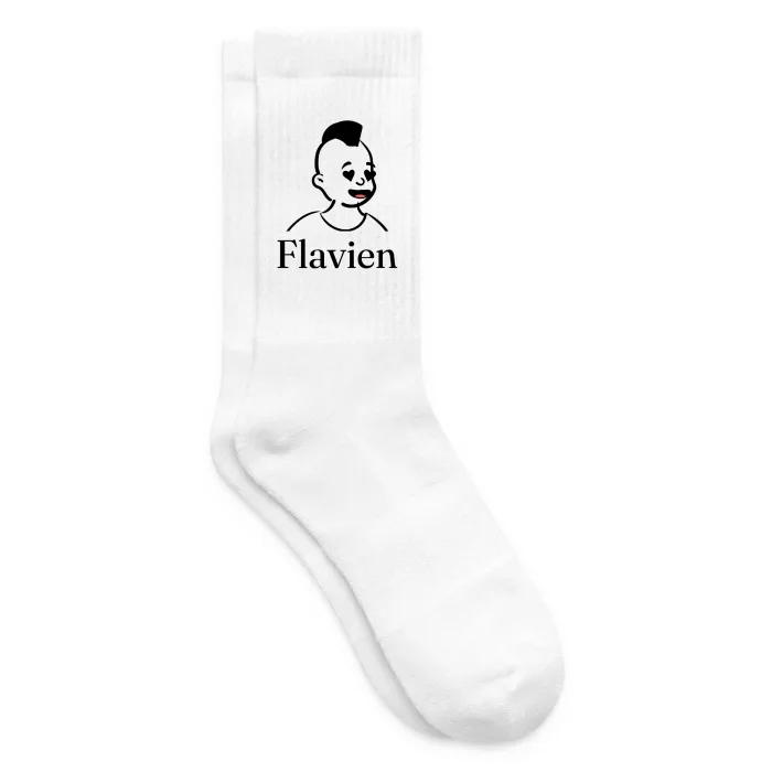 Chaussettes personnalisées au prénom Flavien