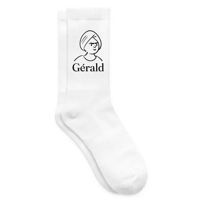 Chaussettes personnalisées au prénom Gérald