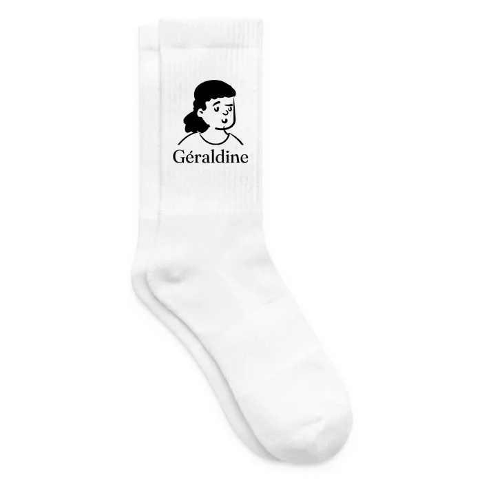 Chaussettes personnalisées au prénom Géraldine