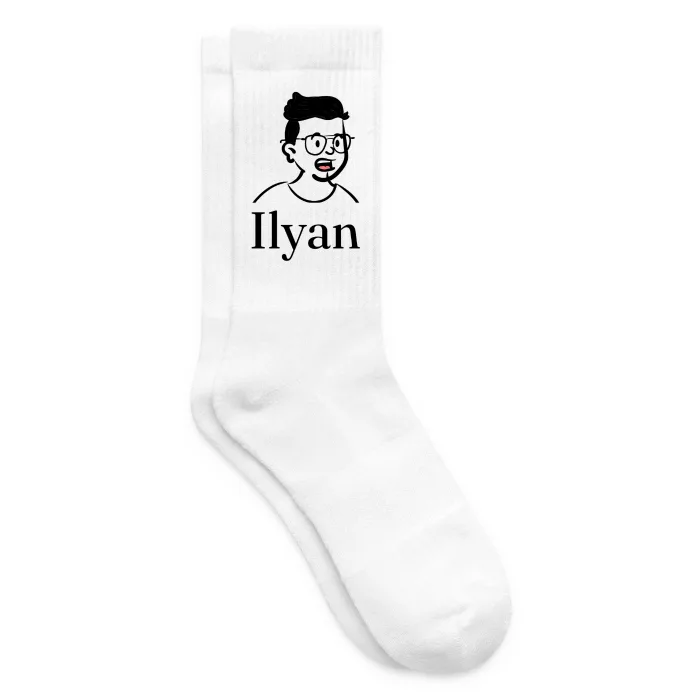 Chaussettes personnalisées au prénom Ilyan