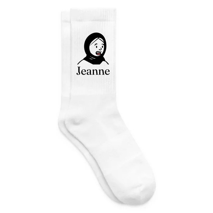 Chaussettes personnalisées au prénom Jeanne