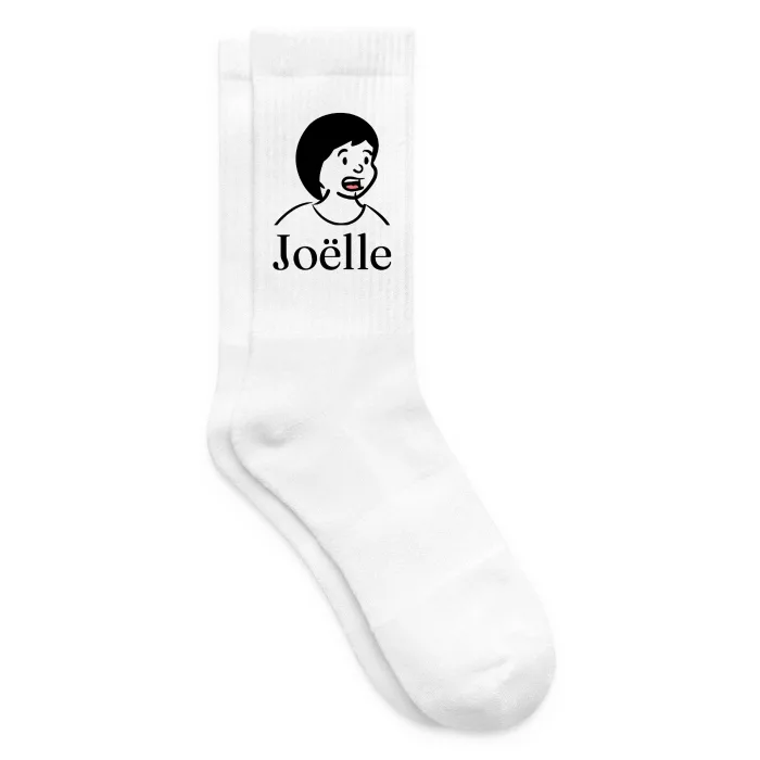 Chaussettes personnalisées au prénom Joëlle